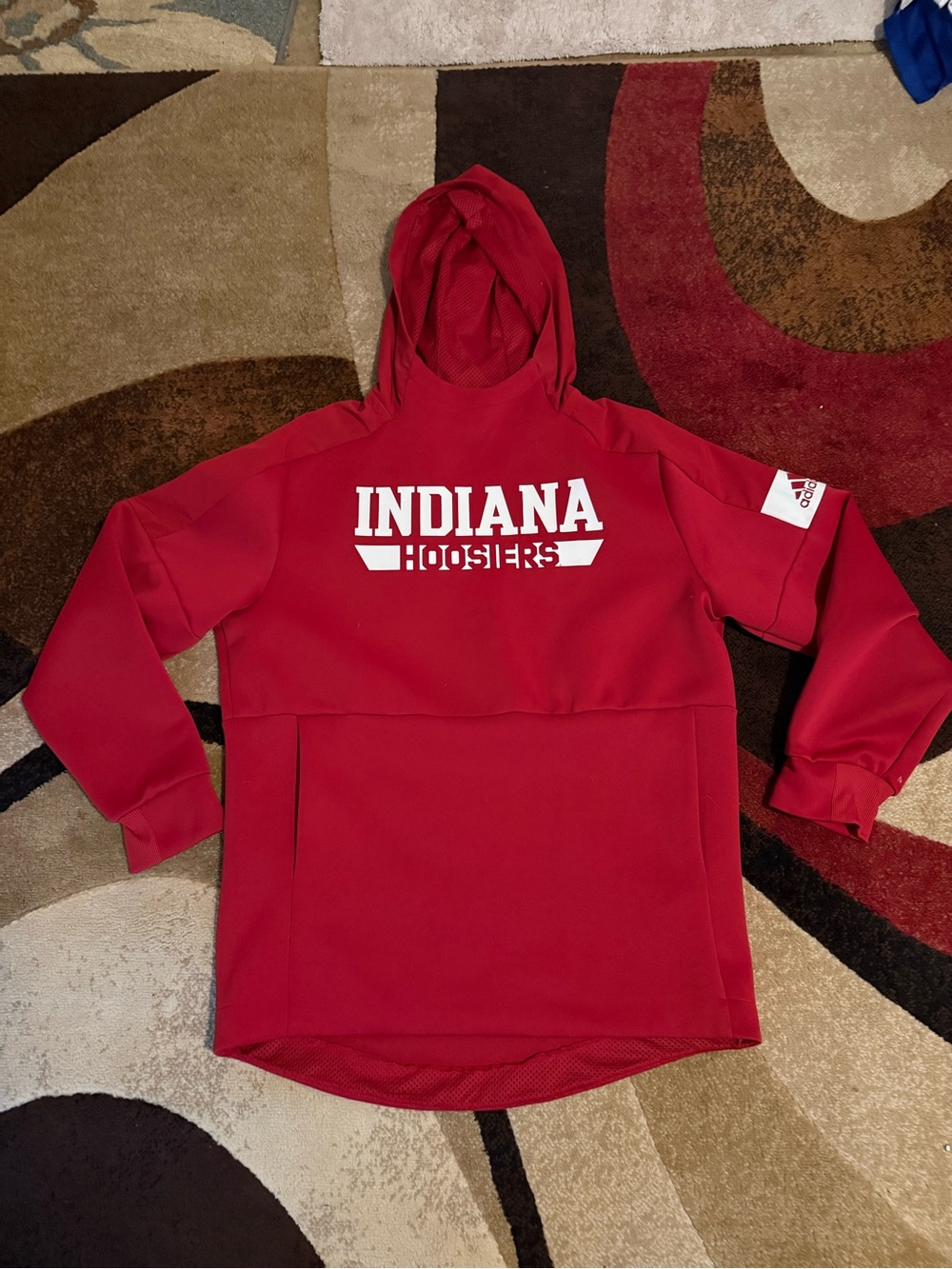 adidas Red Indiana Hoosiers Pullover Hoodie Indiana football size L
